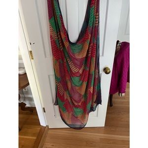 Made in Italy multi-colored scarf 54” by 54”. Used